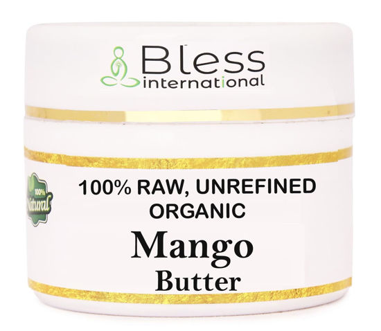 Picture of Organic Raw Mango Butter 100% Pure,Natural & Unrefined| Skin Moisturizer For Face, Body & Hair| 4 OZ/115 GM Ivory/White Grade A | DIY Creams, Balms, Lotions, Soaps| Softens Dry & Tough Skin