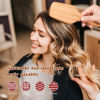 Picture of BFWood Bamboo Paddle Hairbrush with Bamboo Bristles for Massaging Scalp