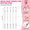 Picture of SAVILAND Quick-Paint Dotting Tools Nail Art Pen: 5PCS Multi-Size Nail Art Tools Double Ended Nail Design Kit for Dot Drawing Home Salon, Pattern Tracing Pen, Ball Embossing Pen for Transfer Paper