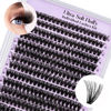 Picture of Lash Clusters 70D Individual Lashes 280PCS Eyelash Clusters Supersoft D Curl Cluster Eyelash Extensions 10-18 Mixed Eyelash Extension Wispy Volume Cluster Lashes DIY at Home (70D-D-10-18MIX)