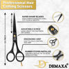 Picture of DEMAXA Professional Hair Scissors 6.5 Inch - Premium High Carbon Stainless Steel Barber Salon Hair Shears for Haircut Scissors - Ergonomic Design Super-Sharp Hair cutting Scissors Blades