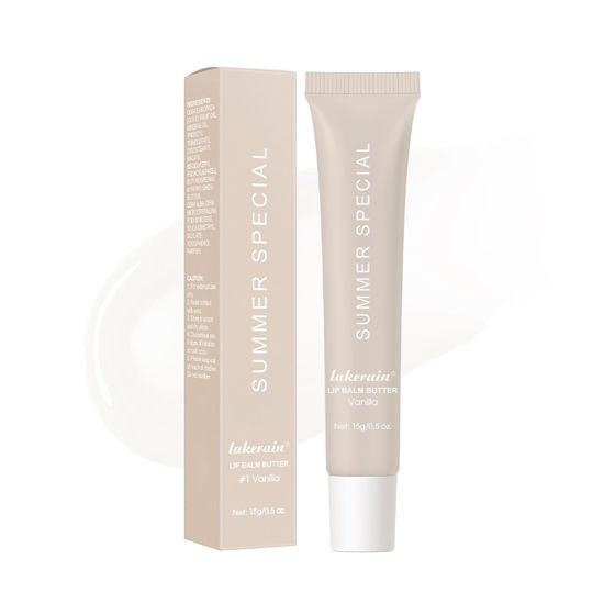 Picture of Summer Special Lip Butter Balm - Ultra-Hydrating, Nourishing Lip Care with Natural Ingredients, Shea Butter & Olive Butter, Soothes & Softens Dry Lips (#1 Vanilla, 0.5 Fl Oz (Pack of 1))