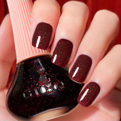 Picture of Major Dijit Quick Dry Nail Polish Rose Red Summer Nail Lacquer for Nail Art Regular Nail Polish 0.41 fl oz.