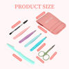 Picture of SWEET VIEW 7pcs Eyebrow Tweezers Set, Stainless Steel Tweezers for Women and Man, Precision Plucker Tweezers for Facial Hair, Chin, Eyebrow, Splinter and Ingrown Hair
