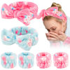Picture of WHAVEL 6PCS Spa Headband and Wristband Set, Face Wash Headband Makeup Skincare Headband Wrist Bands for Washing Face