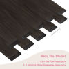 Picture of WENNALIFE Tape in Hair Extensions Human Hair Dark Brown Tape in Extensions, 10pcs 30g 22 inch Remy Invisible Tape Ins Straight Colored Soft Real Human Hair Tape in Extensions Refill Set Extensions