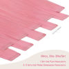 Picture of WENNALIFE Tape in Hair Extensions Human Hair Peach Pink Tape in Extensions, 10pcs 25g 18 inch Remy Invisible Tape Ins Straight Colored Soft Real Human Hair Tape in Extensions Refill Set Extensions