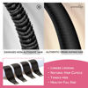 Picture of WENNALIFE Tape in Hair Extensions Human Hair Natural Black Tape in Extensions, 10pcs 30g 22 inch Remy Invisible Tape Ins Straight Colored Soft Real Human Hair Tape in Extensions Refill Set Extensions