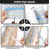 Picture of Tattoo Aftercare Waterproof Bandages, 6" x 4.4 Yard Tattoo Cover Up Tape, Tattoo Supplies Second Skin Transparent Film Healing Protective Clear Sterile and Safe Bandages 4 Rolls (6" x 1.1 Yard/Roll)