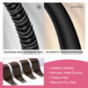 Picture of WENNALIFE Tape in Hair Extensions Human Hair Chocolate Brown Tape in Extensions, 10pcs 25g 16 inch Remy Invisible Tape Ins Straight Soft Real Human Hair Tape in Extensions Refill Set Extensions