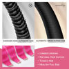 Picture of WENNALIFE Tape in Hair Extensions Human Hair Hot Pink Tape in Extensions, 10pcs 20g 10 inch Remy Invisible Tape Ins Straight Colored Soft Real Human Hair Tape in Extensions Refill Set Extensions