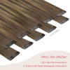 Picture of WENNALIFE Tape in Hair Extensions Human Hair Balayage Chocolate Brown to Caramel Blonde Tape in Extensions, 10pcs 30g 20 inch Remy Invisible Tape Ins Straight Soft Real Human Hair Tape in Extensions