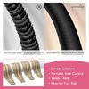 Picture of WENNALIFE Tape in Hair Extensions Human Hair Ash Brown Highlighted Golden Blonde Tape in Extensions, 10pcs 25g 16 inch Remy Invisible Tape Ins Straight Colored Soft Tape in Extensions Refill Set