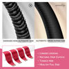 Picture of WENNALIFE Tape in Hair Extensions Human Hair Red Tape in Extensions, 10pcs 25g 14 inch Remy Invisible Tape Ins Straight Colored Soft Real Human Hair Tape in Extensions Refill Set Extensions