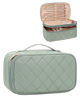 Picture of Relavel Small Makeup Bag, Travel Cosmetic Bag Make Up Pouch, Small Makeup Organizer Bag for Women, Waterproof Handbag Toiletry Bag Essentials for Daily Use (Green)