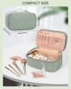 Picture of Relavel Small Makeup Bag, Travel Cosmetic Bag Make Up Pouch, Small Makeup Organizer Bag for Women, Waterproof Handbag Toiletry Bag Essentials for Daily Use (Green)