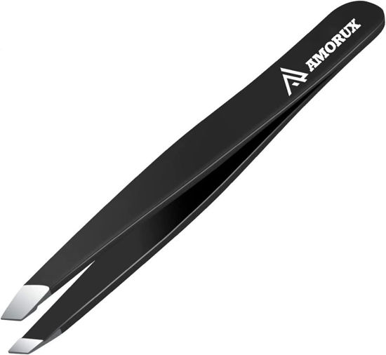 Picture of Eyebrow Tweezers For Women Facial Hair Professional hair removal Stainless Steel Tweezers for Ingrown Facial Hair, Splinter, and Daily Beauty