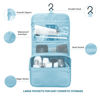 Picture of Lcsmaokin Large Capacity Toiletry Bag Travel Bag with Hanging Hook for Men and Women Waterproof Travel Cosmetic Bag Bathroom Storage Bag for Brushes Set, Full-Sized Shampoo,Accessories(Baby Blue)