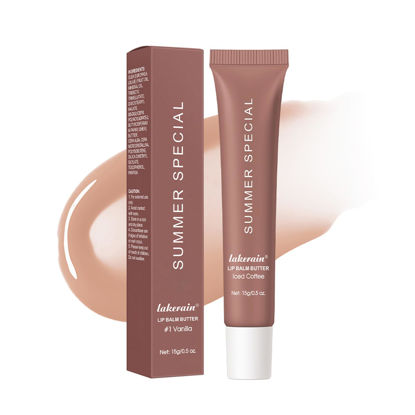 Picture of Summer Special Lip Butter Balm - Ultra-Hydrating, Nourishing Lip Care with Natural Ingredients, Shea Butter & Olive Butter, Soothes & Softens Dry Lips (#3 lced Coffee, 0.5 Fl Oz (Pack of 1))
