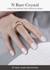 Picture of ohora Semi Cured Gel Nail Strips (N Bare Crystal) - Works with Any Nail Lamps, Salon-Quality, Long Lasting, Easy to Apply & Remove - Includes 2 Prep Pads, Nail File & Wooden Stick