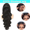 Picture of 30 inch lace front wig human hair 13x6 Glueless Wigs Human Hair Pre Plucked Pre Cut Wear and Go Glueless Wig 10A HD Body Wave Lace Front Wigs Human Hair Pre Plucked 180 Density 3 Seconds for Beginners