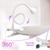 Picture of Geisofu UV Nail Lamp, White, Metal, 3W LED, Dual Wavelength, Dimmable, USB Powered, Flexible, Compact, Easy to Use