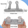 Picture of Snail Headband for Face Washing, Spa Makeup, Sports - Cute Coral Fleece Elastic Headband with Creative Hair Accessories