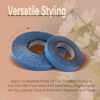 Picture of Full Shine Replacement Tape Double Sided Hair Extensions Tapes for Tape in Hair Extension Tape in Tape Replacement Blue 5/16"(0.8cm)×3 Yards
