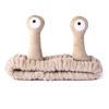 Picture of Face Wash Headband, Palm and Snail Spa Hair Bands Makeup Headbands Women Cartoon Cute Coral Fleece Elastic Headband Creative Hair Accessories for Washing Face Shower Sports Beauty Skincare (Khaki)