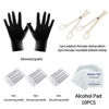 Picture of A-minusone 84 PCS Body Septum Piercing Kit 14G 16G Tools for Nose Tongue Lip Ear Eyebrow Belly Button Cartilage Tragus Industrial Barbell Helix Daith Piercing Jewelry Clamps