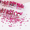 Picture of Canvalite 1500PCS Rhinestones Flat Back Gems, Nail Rhinestones Nail Art Gems with Pick Up Tweezers and Rhinestone Picker Dotting Pen, Nail Art Tools for Nails, Clothes, Face, Craft