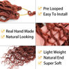 Picture of Col Bling Ginger Goddess Locs Crochet Hair 14 Inch 8 Packs Faux Locs Crochet Hair for Women Pre Looped River Locs Crochet Hair with Curly Ends (14 Inch 8 Packs, #350)