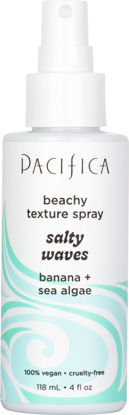 Picture of Pacifica Sea Salt Spray for Hair - Salty Waves Hair Texturizing Spray w/Kelp & Sea Algae Extract - Surf Spray for Beach Hair - Coconut - Volume & Texture Vegan & Cruelty-Free Dermatologist Tested