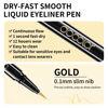 Picture of Docolor Waterproof Eyeliner Pen Super Slim Liquid Eyeliner Eye Liner Gel (Gold)