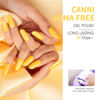 Picture of CANNI Yellow Gel Nail Polish, 1Pcs Neon Yellow Gel Polish Bright Pastel Butter Yellow Color Nail Polish Gel High Gloss Soak Off U V Gel Nail French Nail Manicure Salon DIY