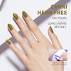 Picture of CANNI Olive Green Gel Nail Polish, 1Pcs Pastel Lime Sage Light Green Gel Polish Bringt Mint Green Color Nail Polish Gel High Gloss Soak Off U V Gel Nail French Nail Manicure Salon DIY