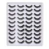 Picture of MilyBest 20 Pairs Russian Strip Lashes, D Curl Natural Look False Eyelashes Lash Strips, Fake Eyelash Extension 20mm 4 Styles Mixed Volume Eyelashes Sets Pack