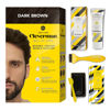 Picture of Cleverman Dark Brown Hair & Beard Dye Kit for Men - Natural-Looking Gray Coverage, Professional-Quality, Ammonia-Free for Hair, Beard & Mustache
