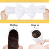 Picture of Shintop Skincare Headband, Soft Spa Headband Makeup Headwear with Cute Bow Elastic Hairband for Washing Face Facial Mask Showers（White）