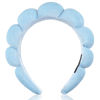 Picture of Ayesha Spa Headband for Women Sponge Headband for Washing Face Clouds Soft Hairband Makeup Headbands for Women Girls Shower Makeup Skincare (Blue)