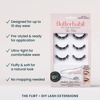 Picture of FlutterHabit Flirt Ready Set Starter Kit, DIY Eyelash Extensions, Lash Clusters for Women, Professional Quality At-Home Eyelash Extension Kit, Natural False Lashes, 3 Lash Sets, Lash Glue Included