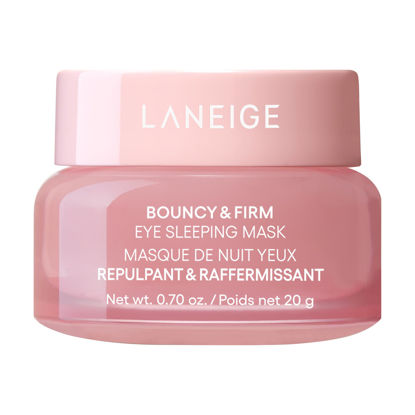 Picture of LANEIGE Bouncy & Firm Eye Brightening Sleeping Mask: Peony, Collagen Complex, Depuff, Dark Circle, Hydration, Cooling