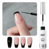 Picture of GAOY Black Swirl Gel Nail Polish Art Liner, 8ml Classic Colors for Nail Paint Design with Thin Brush DIY French Manicure and Pedicure at Home