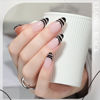 Picture of GAOY Black Swirl Gel Nail Polish Art Liner, 8ml Classic Colors for Nail Paint Design with Thin Brush DIY French Manicure and Pedicure at Home