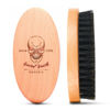 Picture of Menesia Boar Bristle Hair Beard Brush for Men, Pocket Travel Men's Wooden Small Soft Beard Brush (Skull)