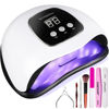 Picture of UV Light for Nails, BIGBEAR 48W LED Nail Light for Gel Polish, Fast Nail Dryer with Automatic Sensor, Timer Setting, Small and Portable, UV LED Nail Lamp for Fingernail and Toenail