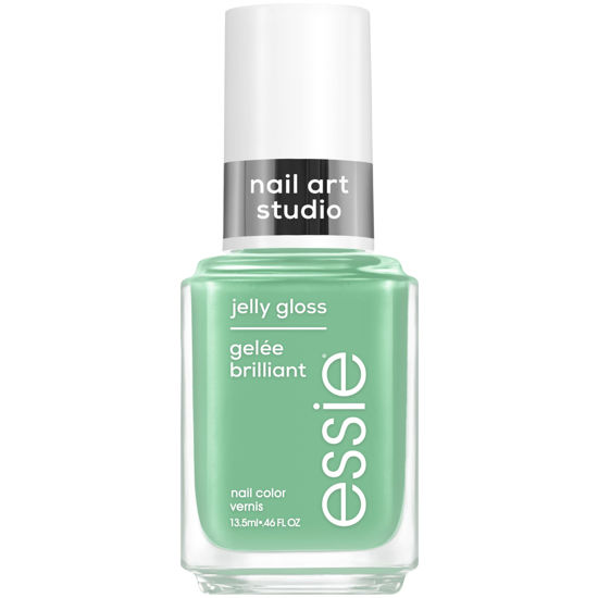 Picture of essie Nail Art Studio Jelly Gloss Nail Polish, Vegan, Sheer Green Nail Polish, Cactus Jelly, 0.46 Fl Oz