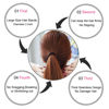 Picture of J-MEE Hair Bands Hair ties for Thick Hair 100PCS Seamless Cotton Simply Ponytail Holders Headband Scrunchies Hair Accessories No Crease Damage (Neutral Colors)