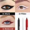 Picture of evpct 3Pcs Black & Red & White Gel Glitter Matte Metallic Eyeliner Pencils Set for Women Waterproof Smudge Proof lapiz de ojos delineador de ojos contra el agua Eye Liner Makeup 01 14 22