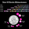 Picture of 5000pcs 3mm Resin Rhinestones Bulk, Hot Pink AB Flatback Round Jelly Rhinestones Bedazzling Non Hotfix Crystal Gems Large Quantity Wholesale for DIY Crafts Clothes Tumblers Face Makeup Manicure